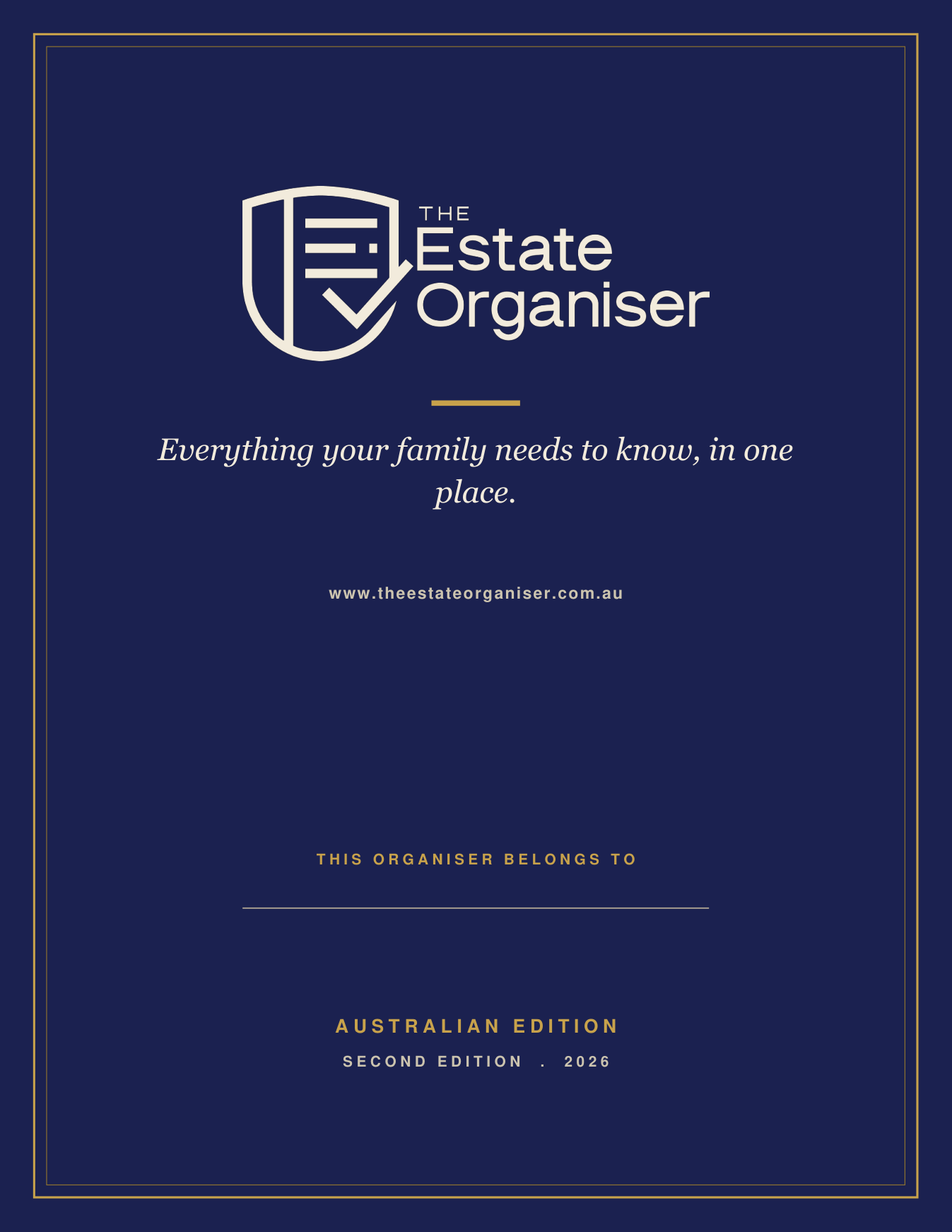 The Estate Organiser, Australian Edition cover