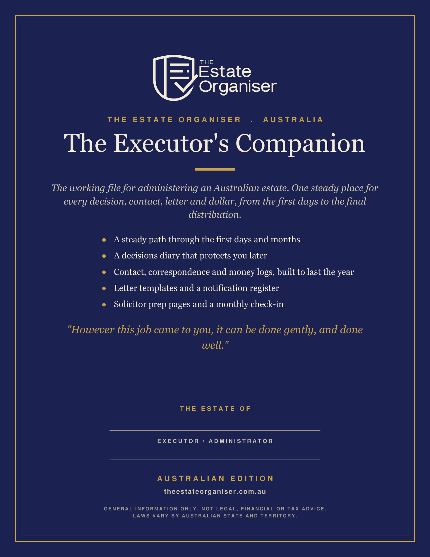 The Executor&rsquo;s Companion