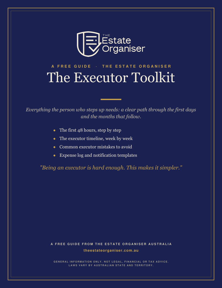 The Free Executor Toolkit, Australian Edition, cover